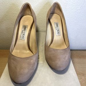 Jimmy Choos gently used ESME suede 100, size 9.